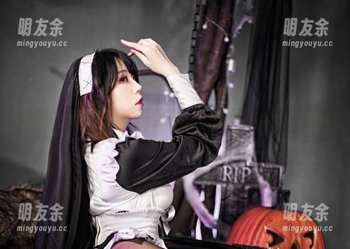 高清作品集！Leah梓未的蓝色妖姬，暗带撩人的节奏，来吧