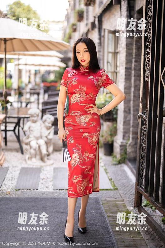 YouMi尤蜜荟 - 小海臀Rena出没，图库里的花嫁实景直击