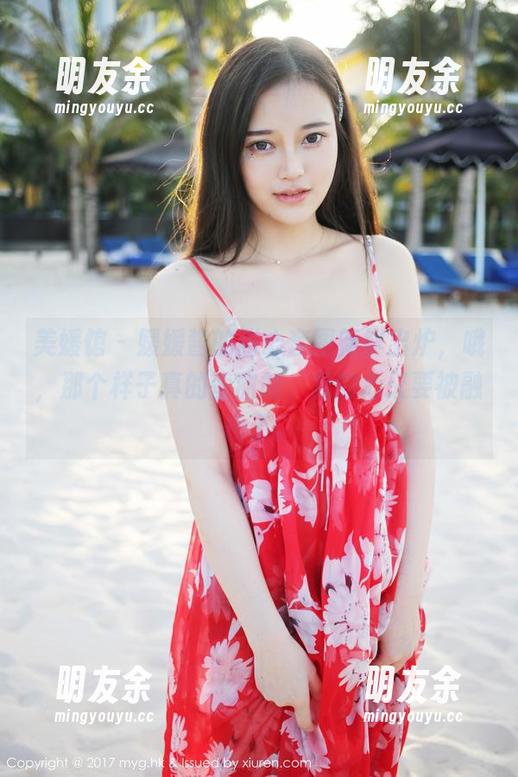 美媛馆 - 媛媛酱的甜心套图新鲜出炉，哦，那个样子真的蛮甜的，我的心又要被融化了。